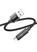 Дата кабель Hoco U125 Benefit 2.4A USB to Lightning (1.2m) Black
