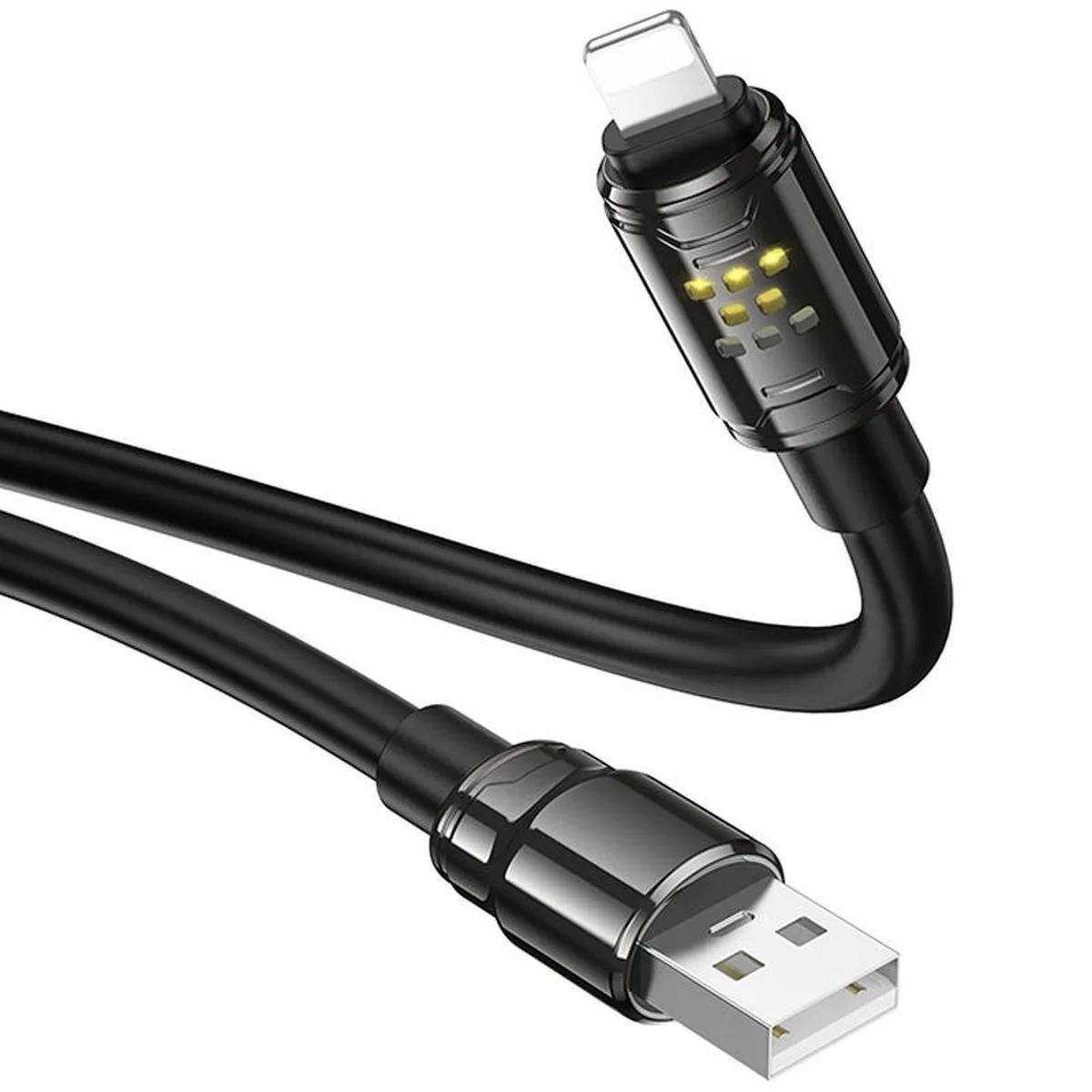 Дата кабель Hoco U143 Joy USB to Lightning 2.4A (1.2m) Black