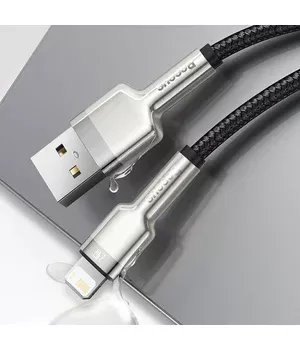 Дата кабель Baseus Cafule Series Metal USB to Lightning 2.4A (2m) (CALJK-B0) Black