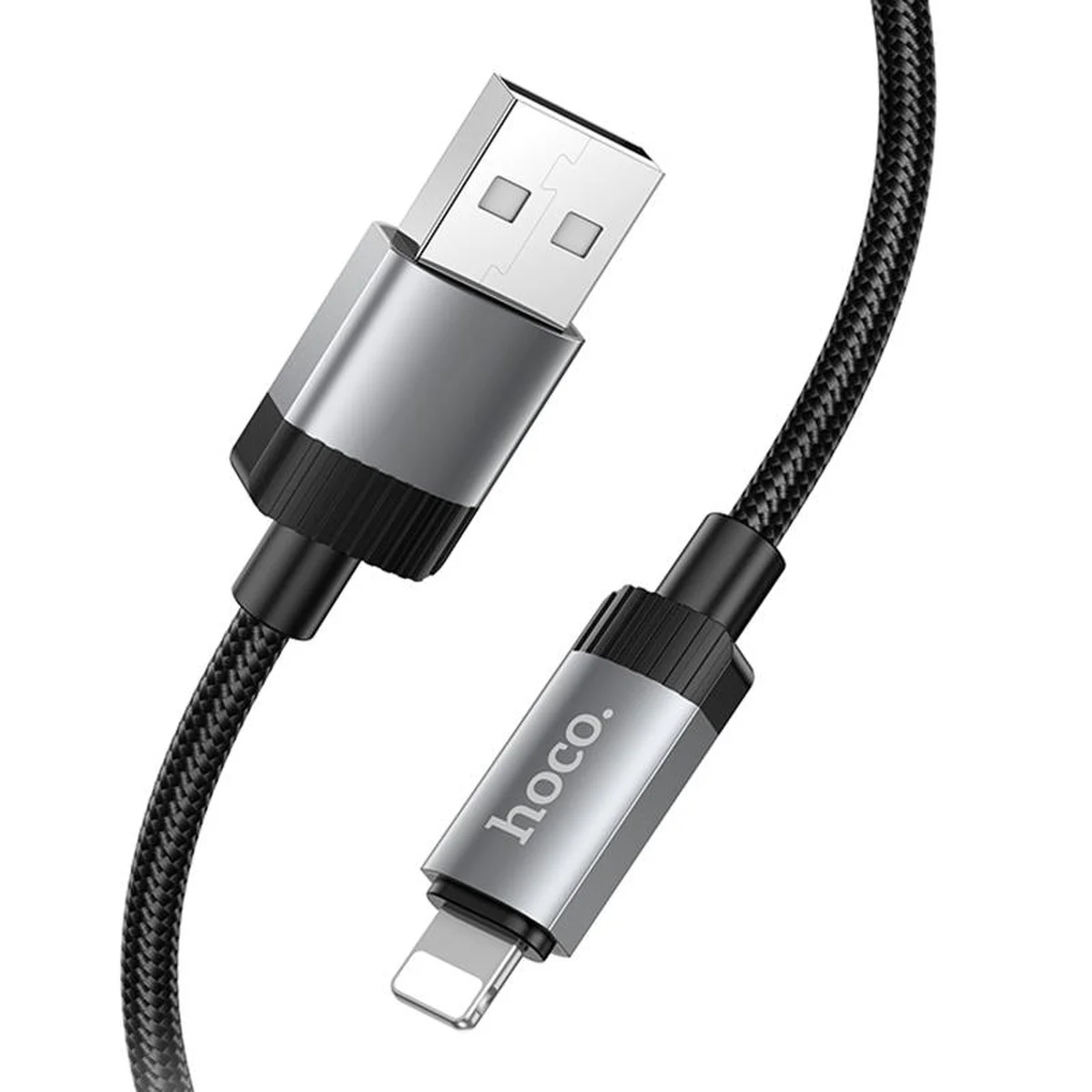 Дата кабель Hoco X117 Star USB to Lightning 2.4A (1m) Black