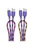 Дата кабель Hoco X116 Meridian USB to Lightning 2.4A (1m) Gradient Purple Mix