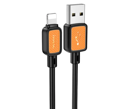 Дата кабель Hoco X108 Benefit USB to Lightning 2.4A (1m) Black
