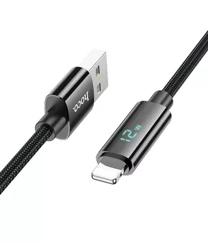 Дата кабель Hoco U125 Benefit 2.4A USB to Lightning (1.2m) Black