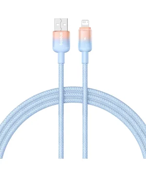 Дата кабель Baseus Discolor Series Fast Charging USB to Lightning 2.4A (1m) (P10374900) Galaxy Blue