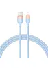 Дата кабель Baseus Discolor Series Fast Charging USB to Lightning 2.4A (1m) (P10374900) Galaxy Blue