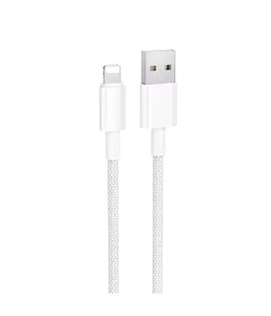 Дата кабель Borofone BX117 Source USB to Lightning 2.4A (1m) White