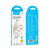 Дата кабель Hoco X114 Energy USB to Lightning 2.4A (1m) Pink