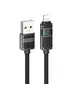 Дата кабель Hoco U137 Line with display USB to Lightning 2.4A/12W (1.2m) Black