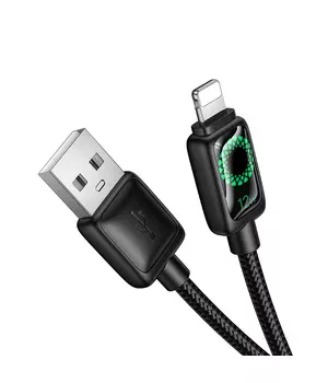 Дата кабель Hoco U146 Mundo USB to Lightning 12W (1.2m) Black