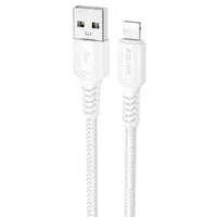 Дата кабель Borofone BX116 Certain USB to Lightning 2.4A (1m) White