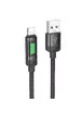 Дата кабель Hoco U126 Lantern 2.4A USB to Lightning (1.2m) Black