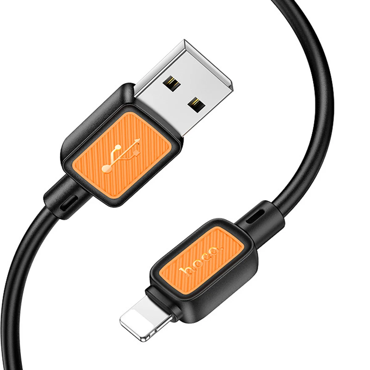 Дата кабель Hoco X108 Benefit USB to Lightning 2.4A (1m) Black