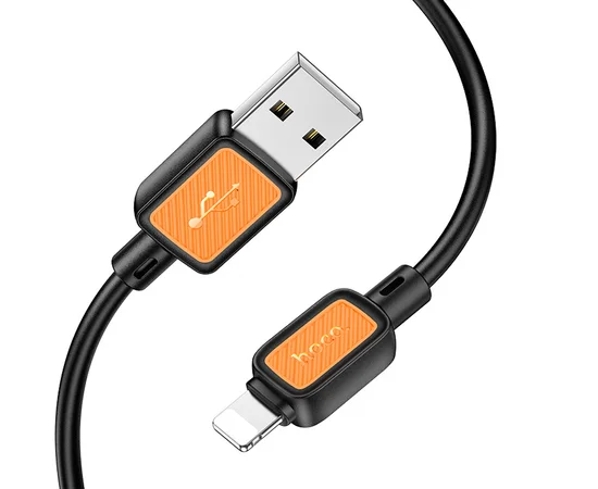Дата кабель Hoco X108 Benefit USB to Lightning 2.4A (1m) Black