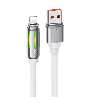 Дата кабель Hoco U136 Prize USB to Lightning 2.4A (1.2m) White