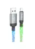 Дата кабель Hoco U112 Shine 2.4A USB to Lightning (1m) Gray