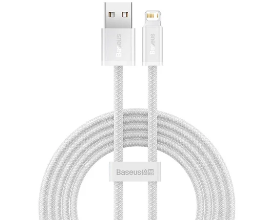 Дата кабель Baseus Dynamic Series USB to Lightning 2.4A (2m) (CALD00050) White