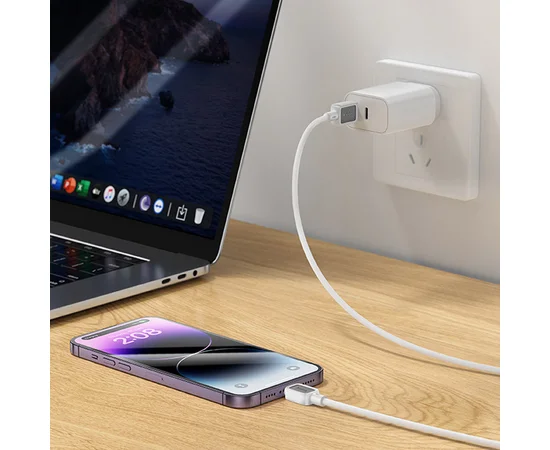 Дата кабель Hoco X108 Benefit USB to Lightning 2.4A (1m) White