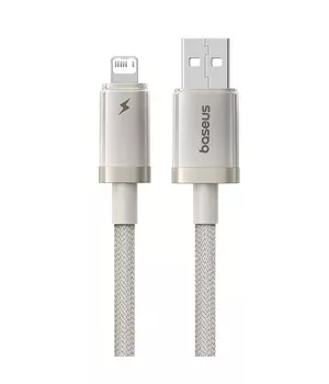 Дата кабель Baseus Titanium Alloy Fast Charging USB to Lightning 2.4A (1m) (P10378102) Galaxy Titanium Gold