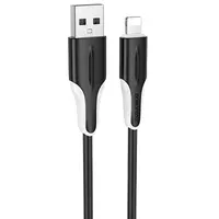 Дата кабель Borofone BX119 New USB to Lightning 2.4A (1m) Black