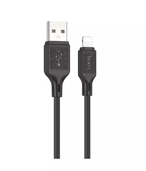 Дата кабель Hoco X90 Cool silicone USB to Lightning (1m) Black