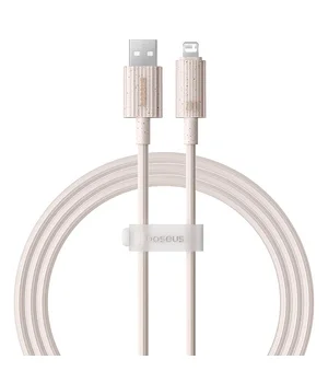 Дата кабель Baseus Habitat Series Fast Charging USB to Lightning 2.4A (2m) (P10360200) Wheat Pink