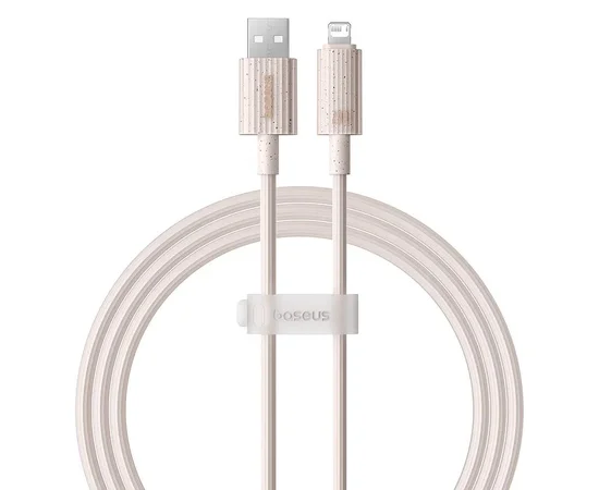 Дата кабель Baseus Habitat Series Fast Charging USB to Lightning 2.4A (2m) (P10360200) Wheat Pink