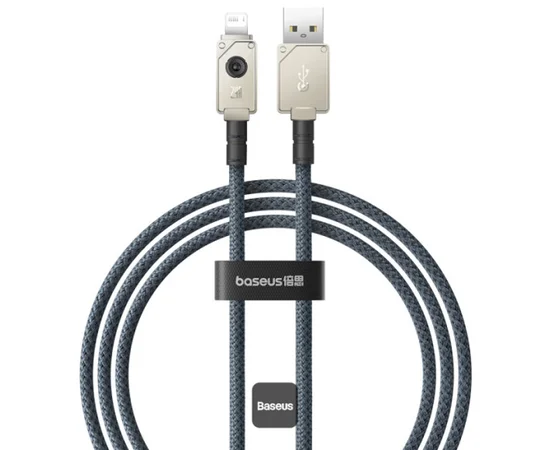 Дата кабель Baseus Unbreakable Series Fast Charging USB to Lightning 2.4A 1m (P10355802111-0) Stellar White