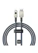 Дата кабель Baseus Unbreakable Series Fast Charging USB to Lightning 2.4A 1m (P10355802111-0) Stellar White