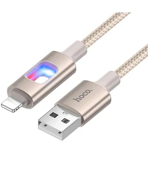 Дата кабель Hoco U144 New USB to Lightning 2.4A (1.2m) Gold