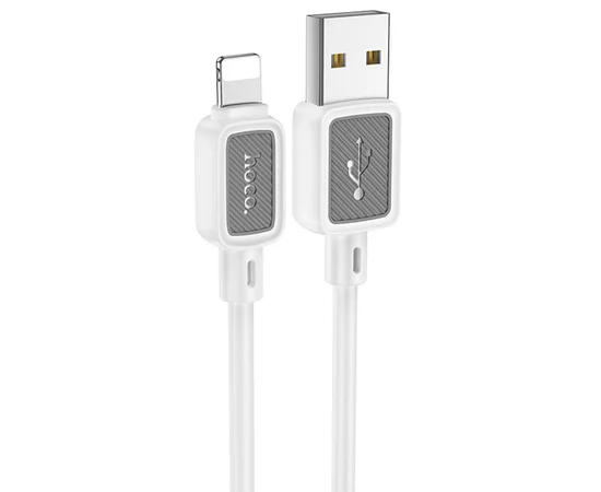 Дата кабель Hoco X108 Benefit USB to Lightning 2.4A (1m) White