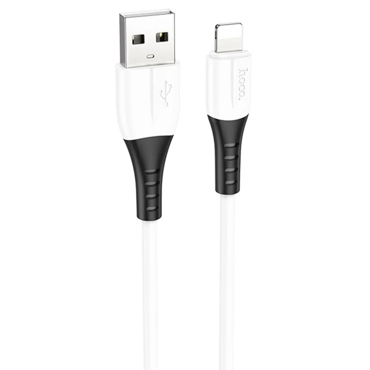 Дата кабель Hoco X82 Silicone USB to Lightning 2.4A (1m) White