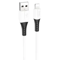 Дата кабель Hoco X82 Silicone USB to Lightning 2.4A (1m) White