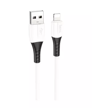 Дата кабель Hoco X82 Silicone USB to Lightning 2.4A (1m) White
