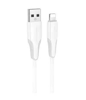 Дата кабель Borofone BX119 New USB to Lightning 2.4A (1m) White