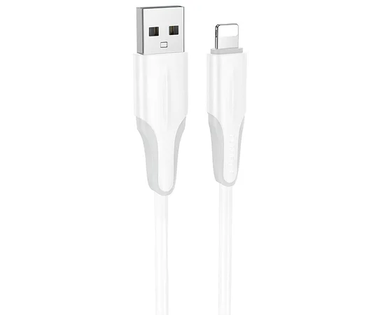 Дата кабель Borofone BX119 New USB to Lightning 2.4A (1m) White