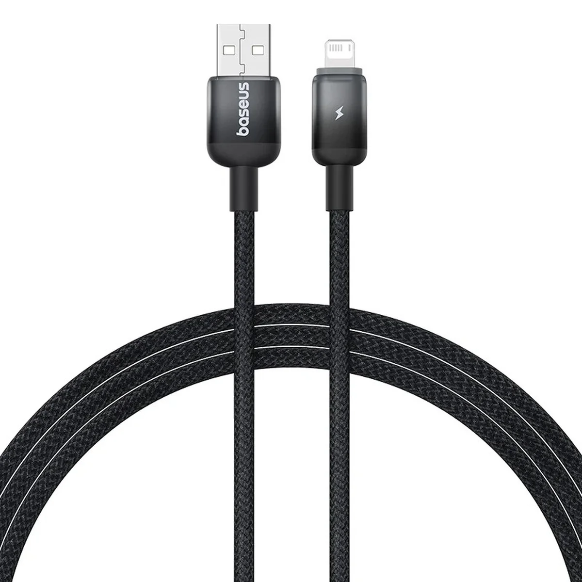 Дата кабель Baseus Discolor Series Fast Charging USB to Lightning 2.4A (1m) (P10374900) Cluster Black