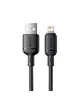 Дата кабель Baseus Silky Series OS Fast Charging USB to Lightning 2.4A (1m) (P1037770) Cluster Black