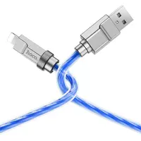 Дата кабель Hoco U113 Solid 2.4A USB to Lightning (1m) Blue