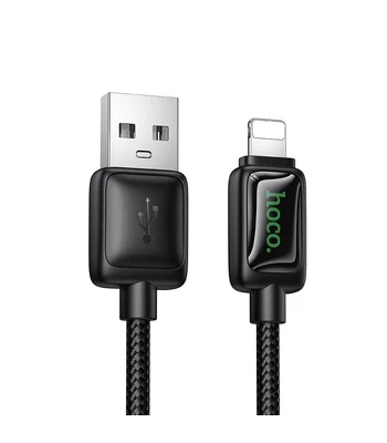 Дата кабель Hoco U146 Mundo USB to Lightning 12W (1.2m) Black Дата кабель Hoco U146 Mundo USB to Lightning 12W (1.2m) Black