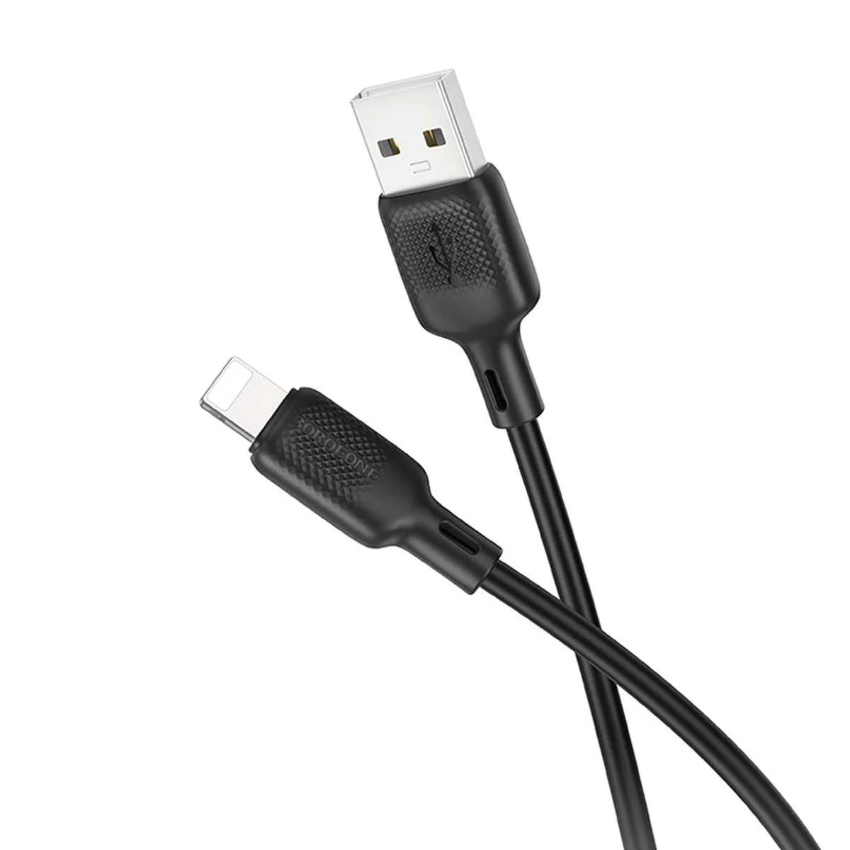Дата кабель Borofone BX113 Lenny USB to Lightning 2.4A (3m) Black