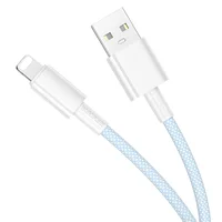 Дата кабель Borofone BX117 Source USB to Lightning 2.4A (1m) Blue