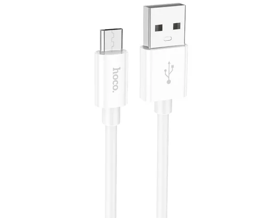 Дата кабель Hoco X87 Magic silicone USB to MicroUSB (1m) White