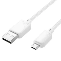 Дата кабель Hoco X113 Beneficio USB to MicroUSB (1m) White