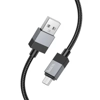 Дата кабель Hoco X110 Honorific USB to MicroUSB 2.4A (1m) Black