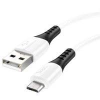 Дата кабель Hoco X82 Silicone USB to MicroUSB (1m) White