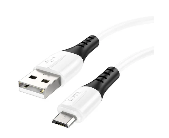 Дата кабель Hoco X82 Silicone USB to MicroUSB (1m) White