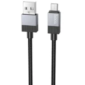 Дата кабель Hoco X110 Honorific USB to MicroUSB 2.4A (1m) Black