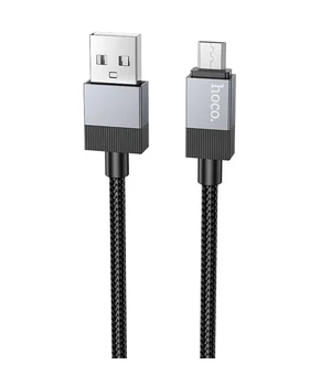 Дата кабель Hoco X110 Honorific USB to MicroUSB 2.4A (1m) Black
