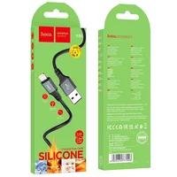 Дата кабель Hoco X86 Spear USB to MicroUSB (1m) Black