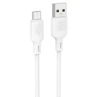 Дата кабель Borofone BX113 Lenny USB to MicroUSB 2.4A (1m) White